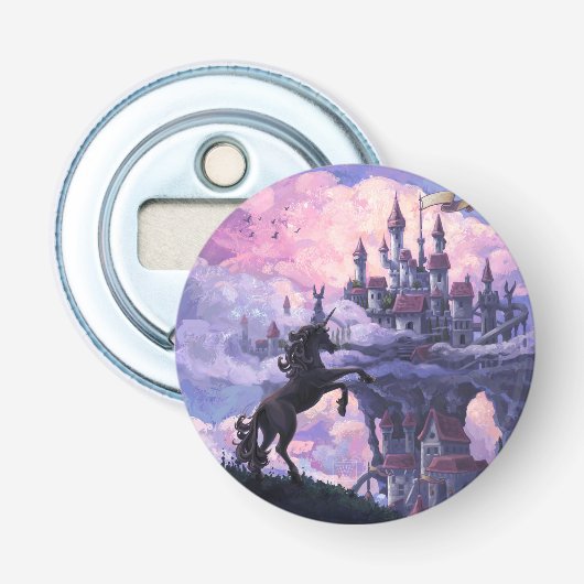 Eenhornkasteel Button Flesopener (Voorkant)