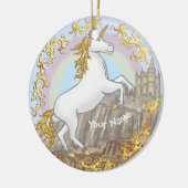 Eenhornkasteel Keramisch Ornament (Links)