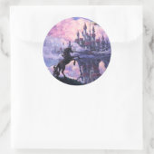 Eenhornkasteel Ronde Sticker (Tas)