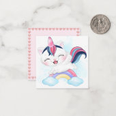 Eenhornkat Notitiekaartje (Voorkant / Achterkant in situ)