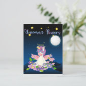 Eenhornkrachten Briefkaart (Staand voorkant)