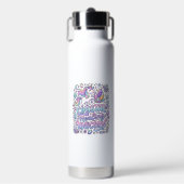 Eenhornkristal Genezing Eenhorn Cadeau Idee Vector Waterfles (Voorkant)