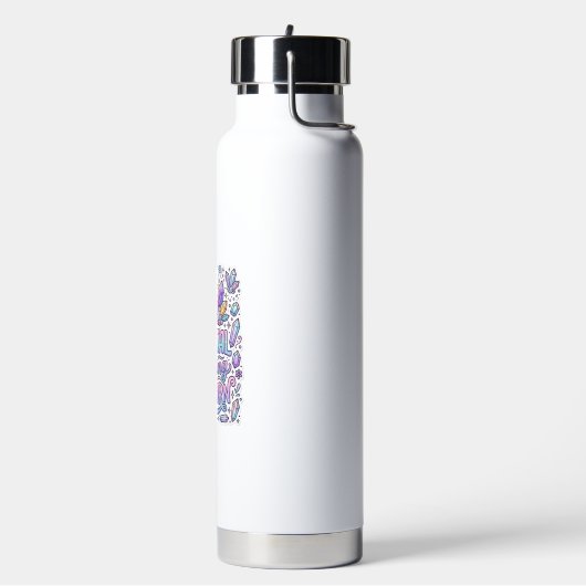 Eenhornkristal Genezing Eenhorn Cadeau Idee Vector Waterfles (Links)