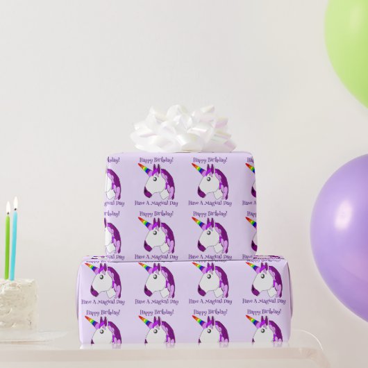 Eenhornontwerp Cadeaupapier (Feestgeschenken)