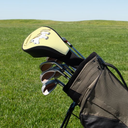 Eenhornontwerp Golfheadcover (Insitu)