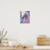 Eenhornpaard SHAFIRE Poster (Keuken)