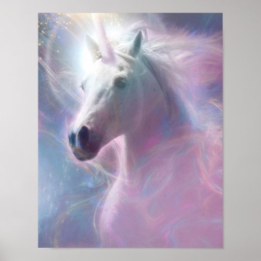 Eenhornpaard SHAFIRE Poster (Voorkant)