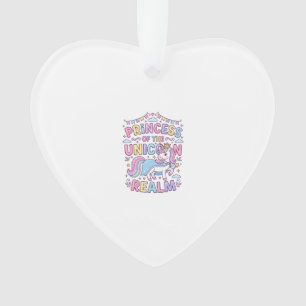Eenhornprinses van het Eenhorn Rijk Charmante POD Ornament