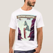 Eenitude Mountain Utah vintage-poster. T-shirt (Voorkant)