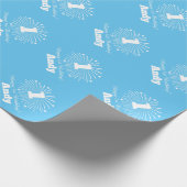 Eenjarige verjaardag van de speciale viering van d cadeaupapier (Hoek)