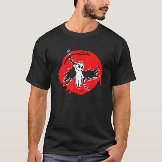 Eenling Treurige Emo Gotische Engel T-shirt (Voorkant)