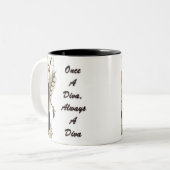 Eenmaal daags a Diva Tweekleurige Koffiemok (Voorkant links)