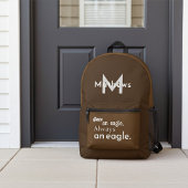 Eenmaal een adelaar, altijd een bruine adelaar bedrukte rugzak