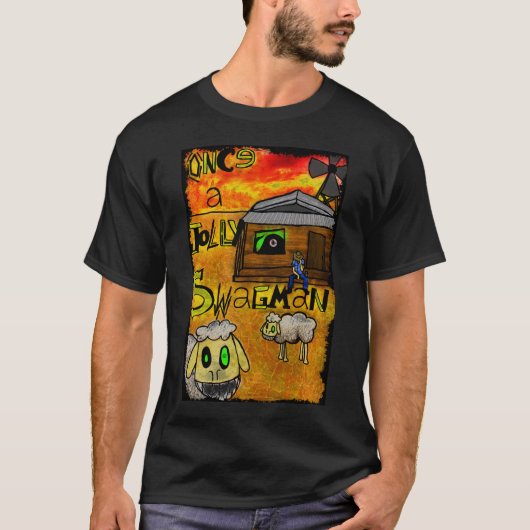 EENMAAL EEN JOLLY SWAGMAN MANNEN SHIRT (Voorkant)
