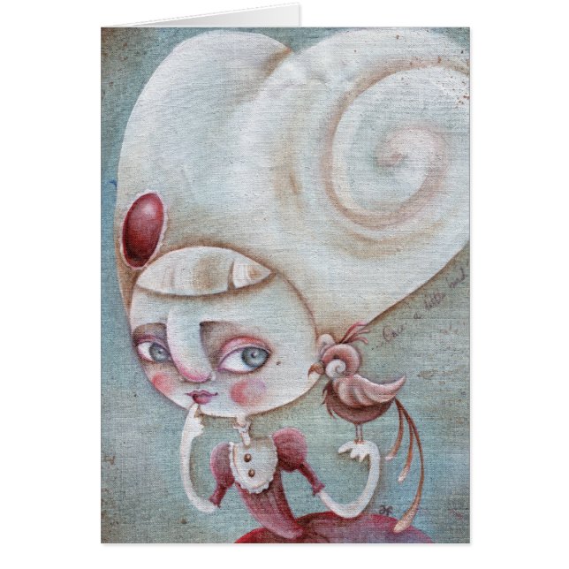 "Eenmaal een kleine vogel vertelde het me" (Voorkant)