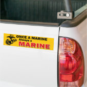 Eenmaal een Marine Altijd een Marine Bumpersticker (Op Truck)