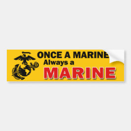 Eenmaal een Marine Altijd een Marine Bumpersticker