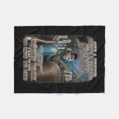 Eenmaal een trucker is altijd een truckercadeau vo fleece deken (Voorkant (Horizontaal))