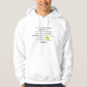 Eenmaal en voor alle gestreken overhemden hoodie (Voorkant)