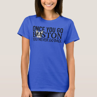 "EENMAAL GA JE BOSTON" Spierkraan vrouwen T-shirt