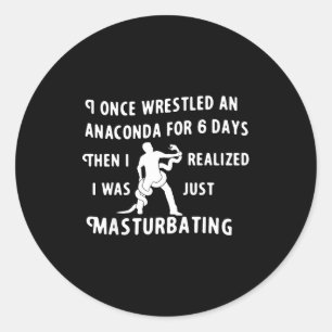Eenmaal Geworsteld met Anaconda 6 Dagen Ronde Sticker