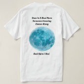 Eenmaal in een blauw maan T-shirt (Design achterkant)