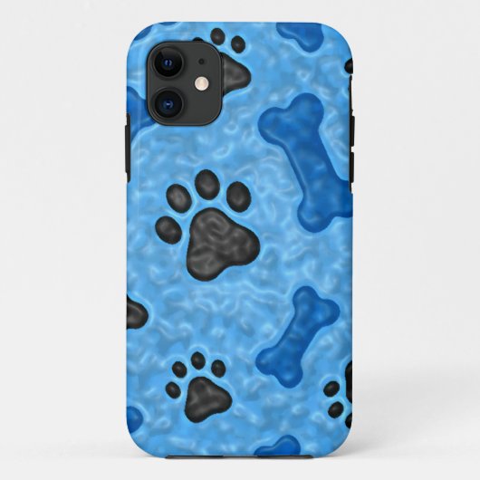Eenmaal in een blauwe hond Case-Mate iPhone case (Achterkant)