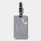 Eenmaal in een blauwe maan bagagelabel (Voorkant verticaal)