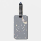 Eenmaal in een blauwe maan bagagelabel (Achterkant verticaal)