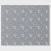 Eenmaal in een blauwe maan cadeaupapier (Vlak)