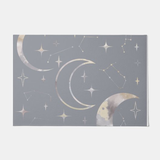 Eenmaal in een blauwe maan deurmat (Voorkant)