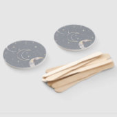 Eenmaal in een blauwe maan handwaaier (Niet-gemonteerd)