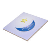 Eenmaal in een blauwe maan tegeltje (Zijkant)