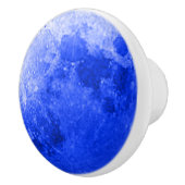 Eenmaal in een blauwe maan volle maan keramische knop (Rechts)