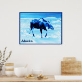 Eenmaal in een blauwe muis poster (Keuken)