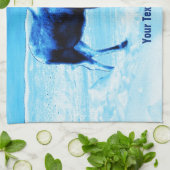 Eenmaal in een blauwe muis theedoek (Gevouwen)