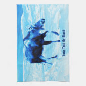 Eenmaal in een blauwe muis theedoek (Verticaal)