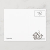 Eenmaal in een Blue Moo Moon Briefkaart (Achterkant)