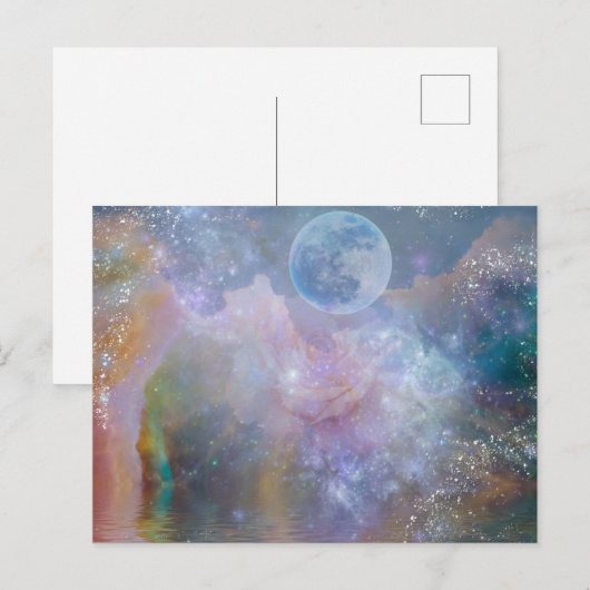 Eenmaal in een Blue Moon Briefkaart (Voorkant / Achterkant)