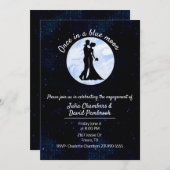 Eenmaal in een Blue Moon Engagement Party Kaart (Voorkant / Achterkant)