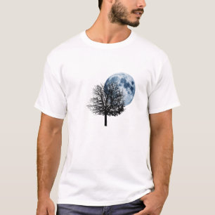 Eenmaal in een Blue Moon - volle maan natuur T-shirt