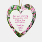 Eenmaal in een herinnering... keramisch ornament (Links)