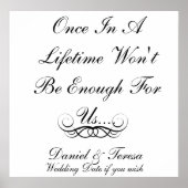 Eenmaal in een levenskolossaal poster (Voorkant)