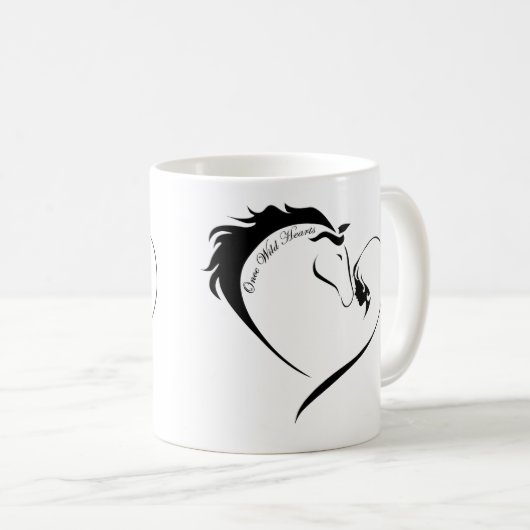 Eenmaal in het wild harten - Mok (Voorkant rechts)