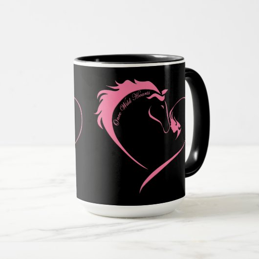 Eenmaal in het wild harten - Mok (Voorkant rechts)