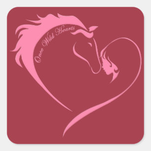 Eenmaal in het wild harten - Stickers - vel van 20