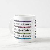 Eenmaal klappen op een tijdpad koffiemok (Voorkant links)