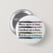 Eenmaal klappen op een tijdpad ronde button 5,7 cm (Voorkant /achterkant)