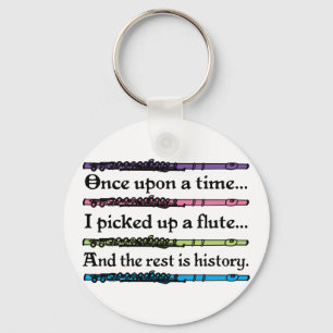 Eenmaal klappen op een tijdpad sleutelhanger