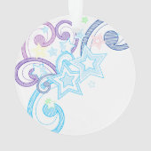 Eenmaal op een afspeelster ornament (achterkant)